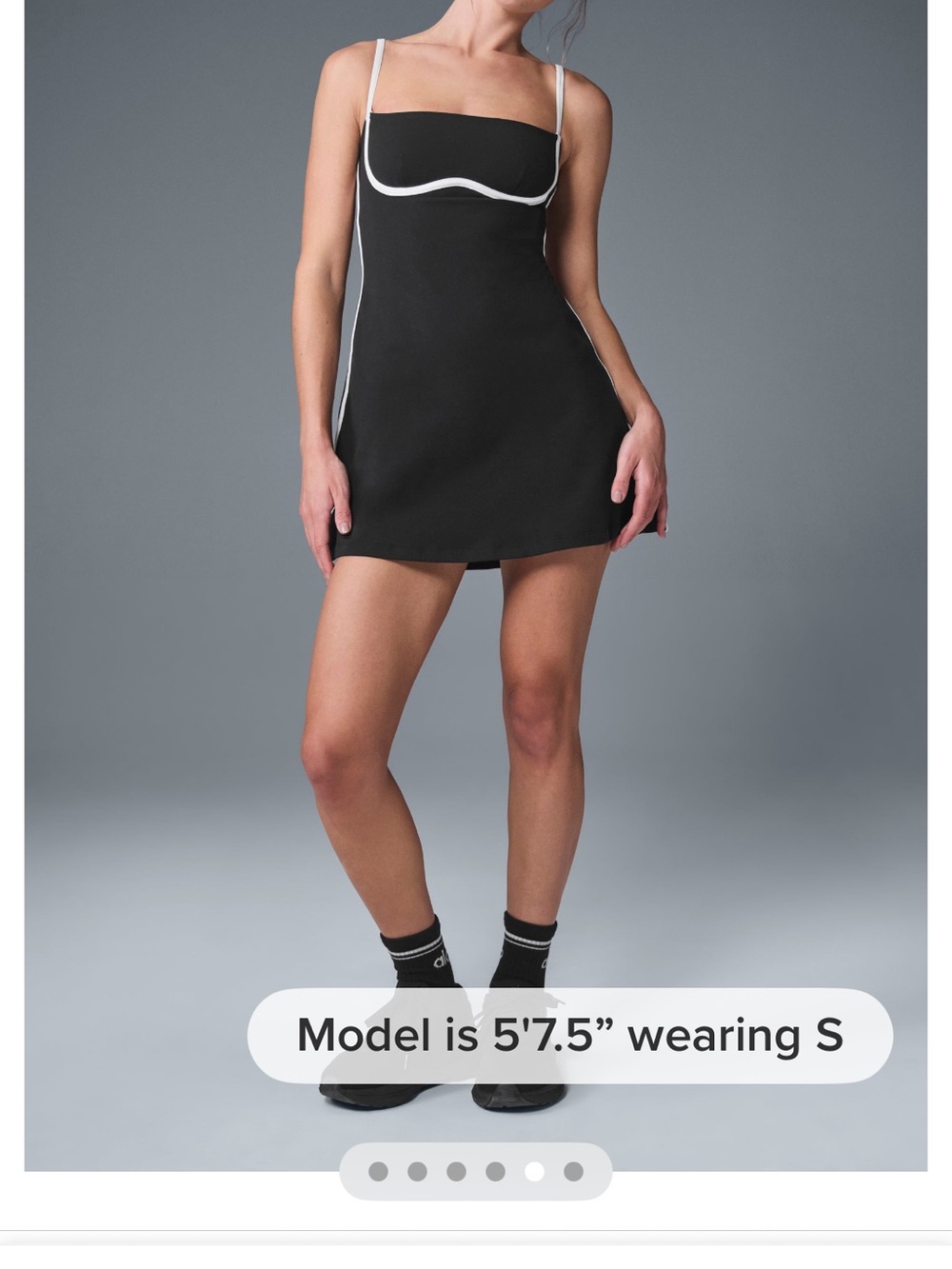Airbrush Streamlined Dress / Black/White (NWOT)